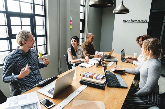 People in a conference room